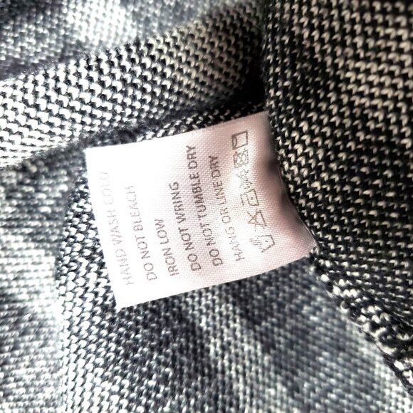 Girls Black & White Plaid Circle Skirt By Mono B Size S/M - Picture 9 of 9